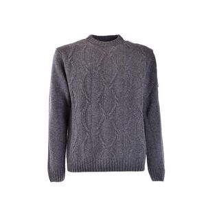 Peuterey Cable Knit Pullover Sweater Men grey Sweaters & Knitwear